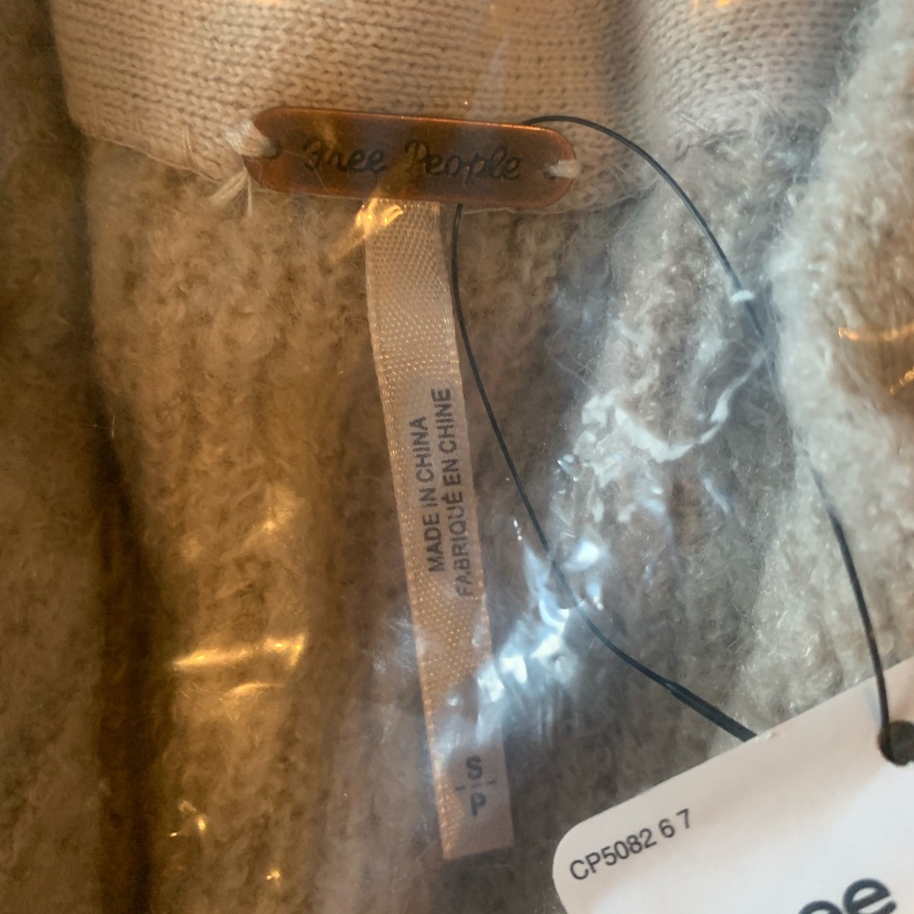 Free People Longline Tunic Sweater grey small - Picture 6 of 7